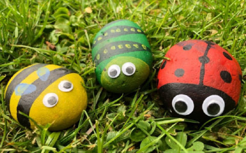 Rock Painting Bugs - National Children's Gardening Week